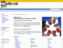 Tablet Screenshot of albercik.pl
